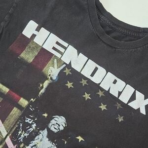 Jimi Hendrix T Shirt Large Black Graphic Band Tee Authentic 2017 Rock USA